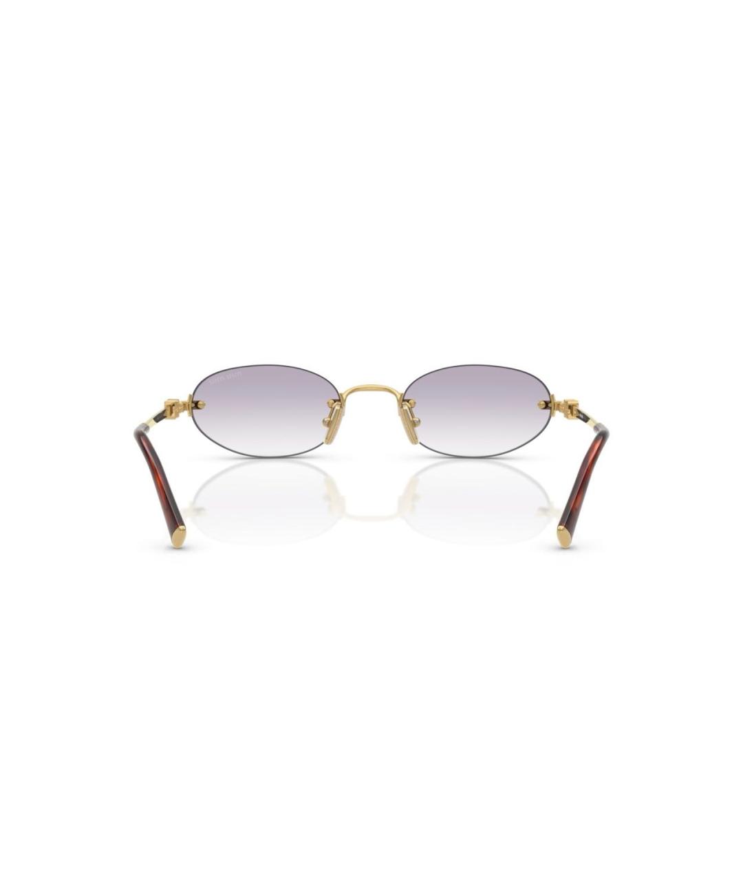 MIU MIU Металлические солнцезащитные очки, фото 5