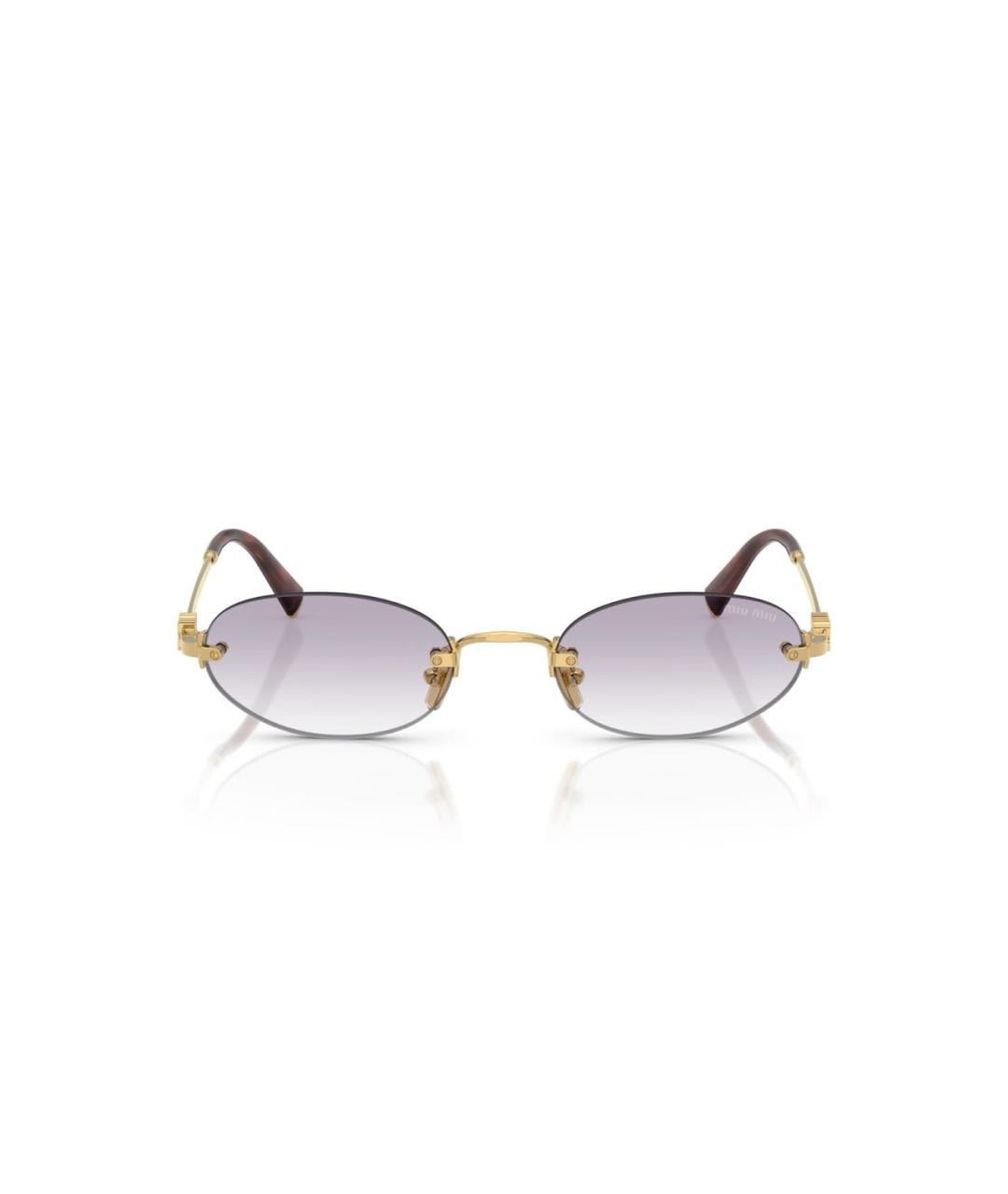 MIU MIU Металлические солнцезащитные очки, фото 4