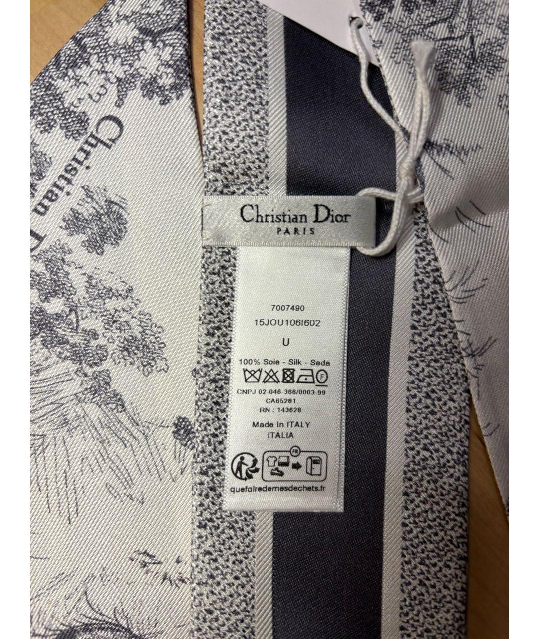 CHRISTIAN DIOR Серая повязка, фото 3