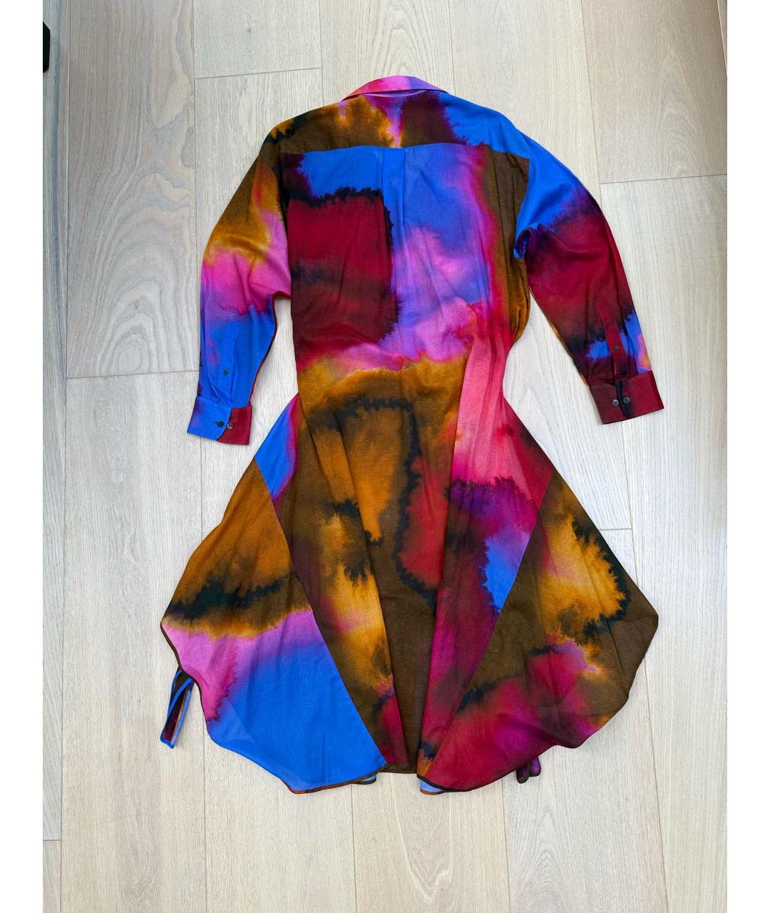 DRIES VAN NOTEN Мульти хлопковое повседневное платье, фото 2