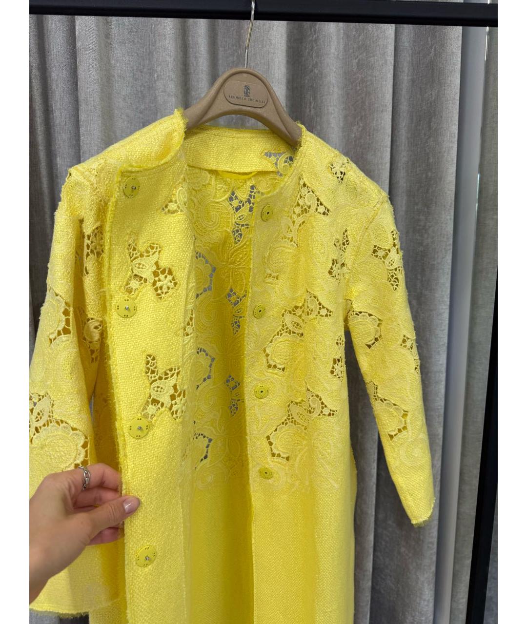 ERMANNO SCERVINO Желтое пальто, фото 4