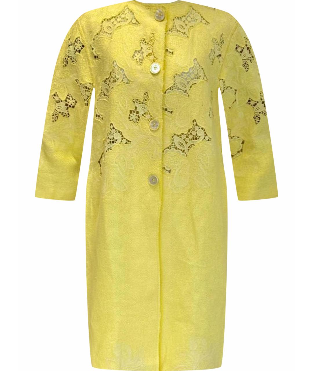 ERMANNO SCERVINO Желтое пальто, фото 1