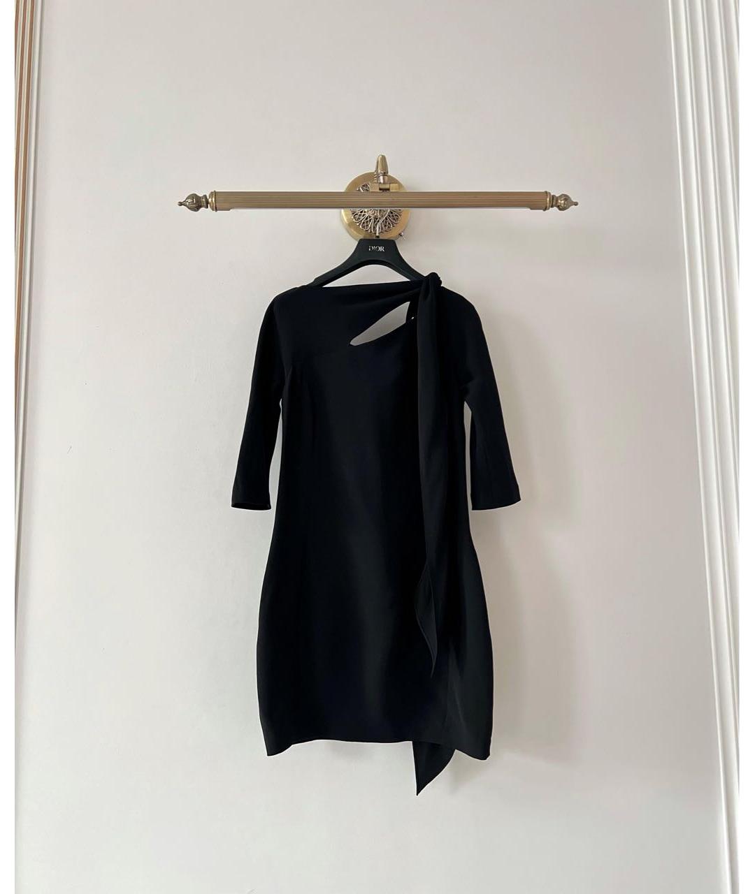 CHRISTIAN DIOR Черное шелковое платье, фото 9