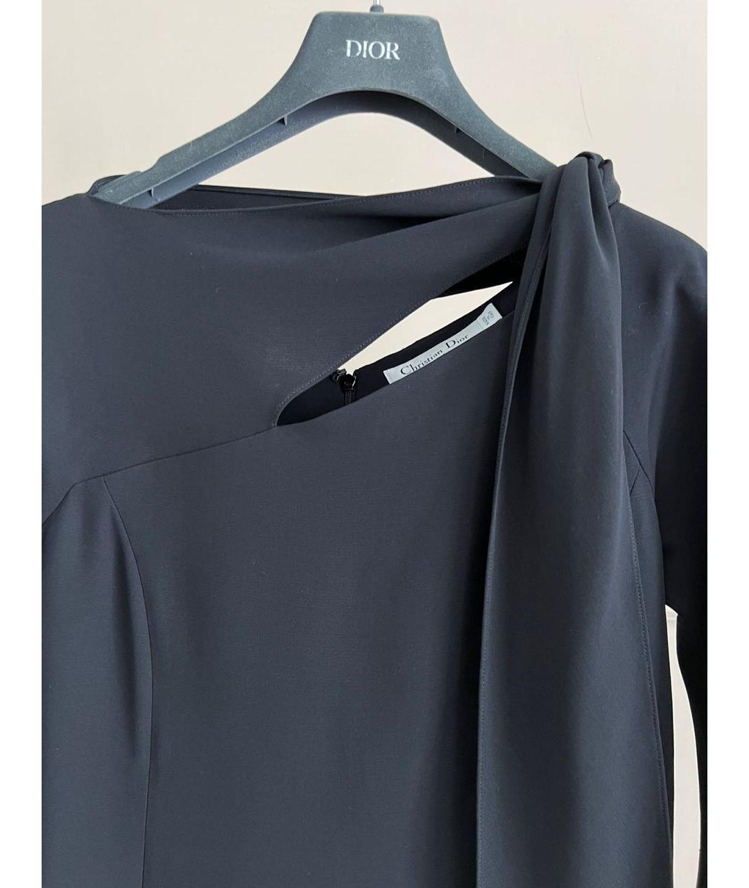 CHRISTIAN DIOR Черное шелковое платье, фото 4