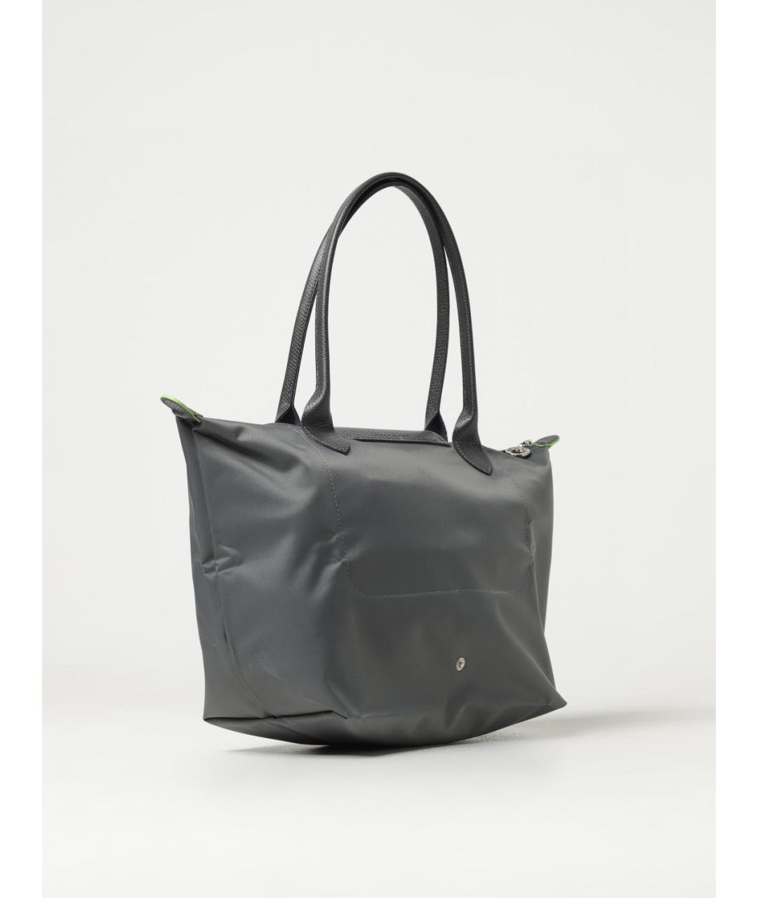 LONGCHAMP Серая синтетическая сумка тоут, фото 2