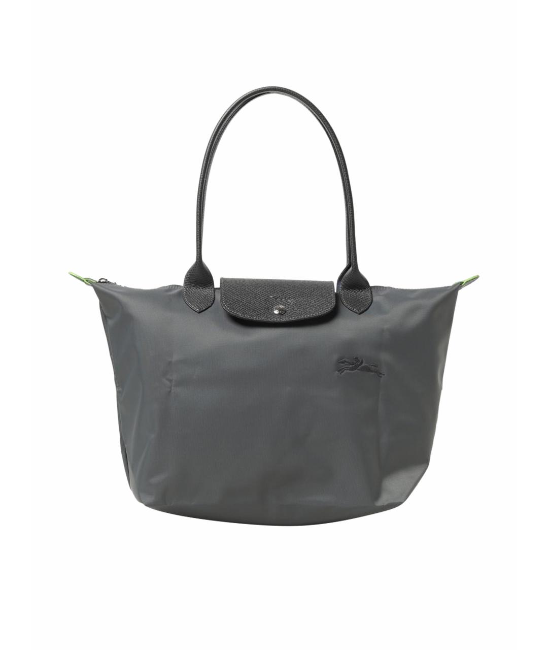 LONGCHAMP Серая синтетическая сумка тоут, фото 4
