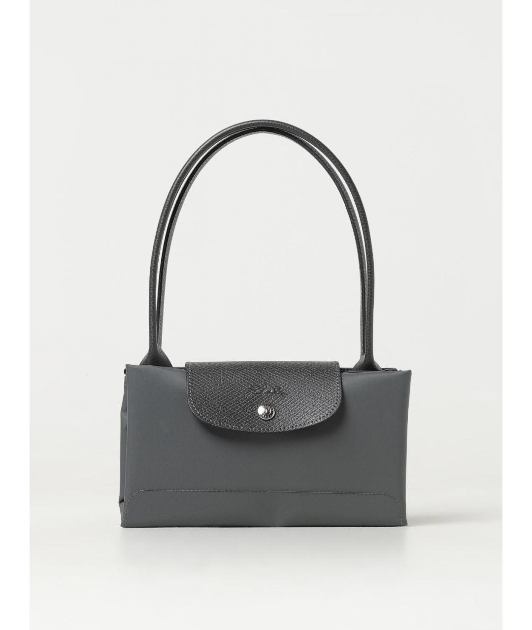 LONGCHAMP Серая синтетическая сумка тоут, фото 3