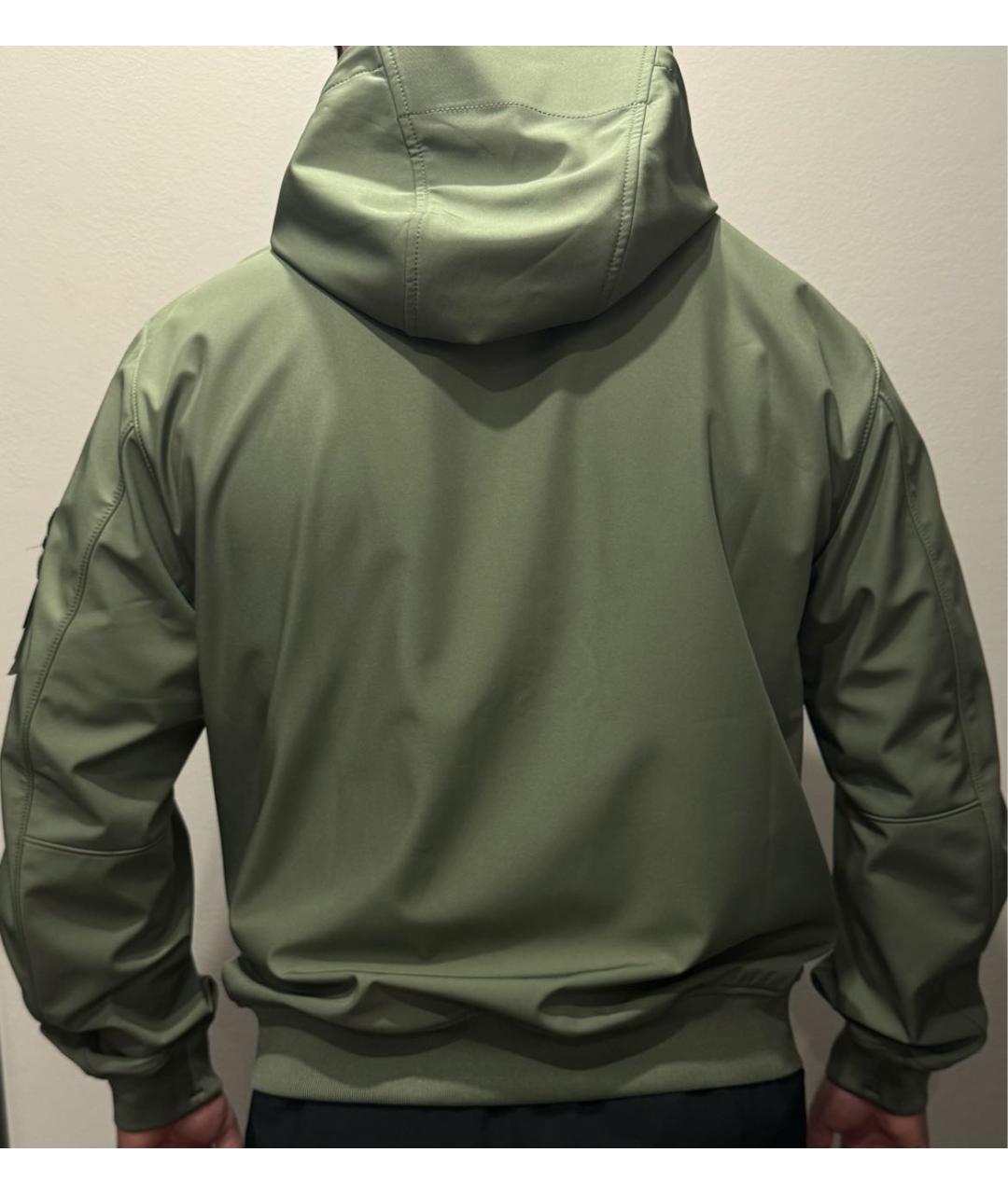 STONE ISLAND Зеленая полиэстеровая куртка, фото 4
