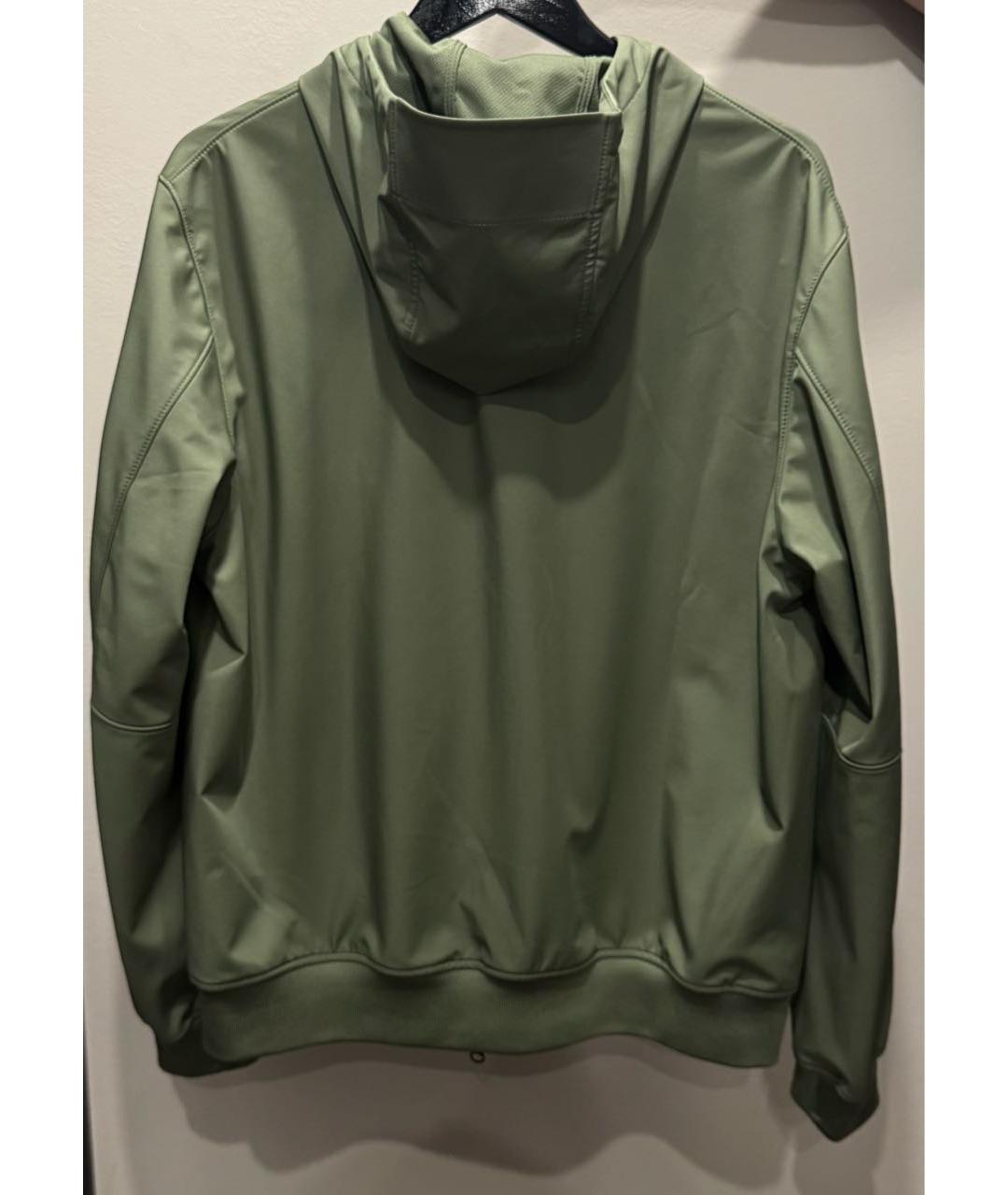 STONE ISLAND Зеленая полиэстеровая куртка, фото 2