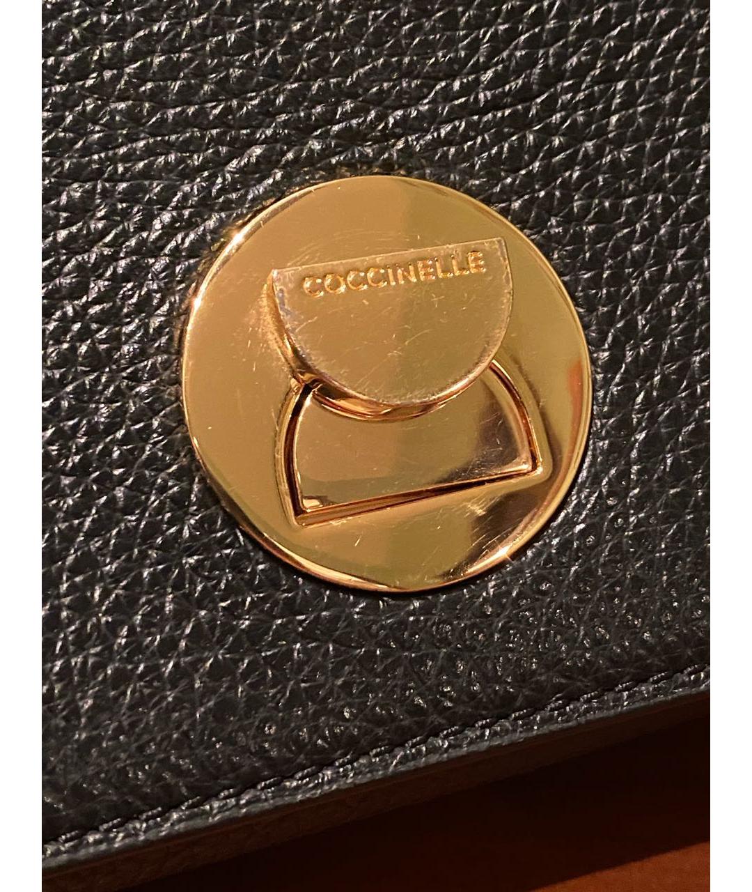 COCCINELLE Черная кожаная сумка через плечо, фото 8