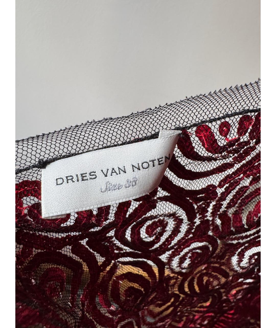 DRIES VAN NOTEN Красное вечернее платье, фото 7