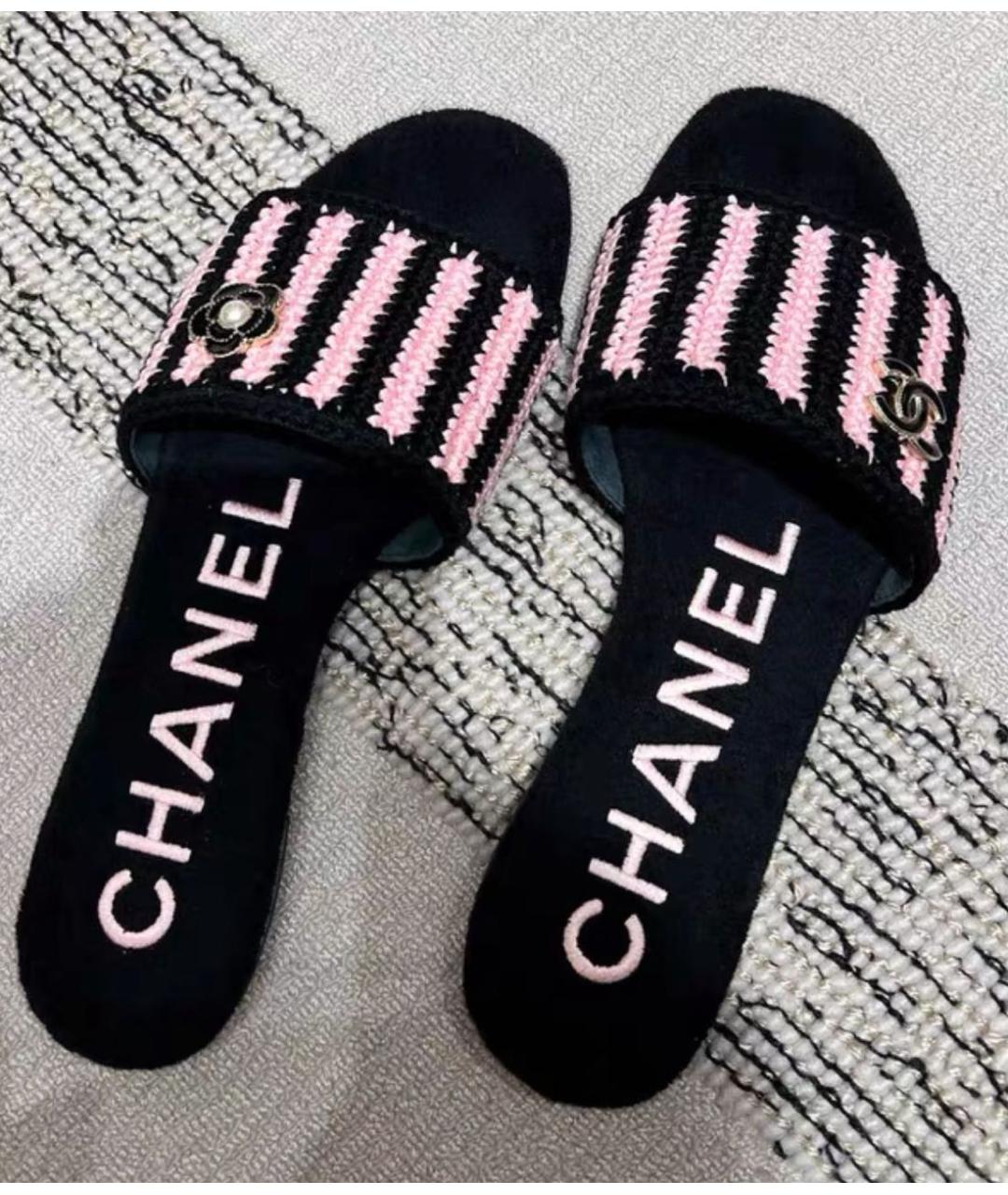 CHANEL Мульти шлепанцы, фото 5