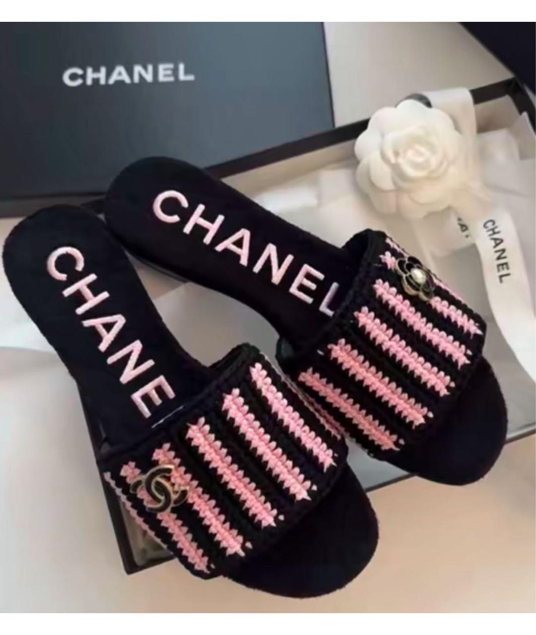 CHANEL Мульти шлепанцы, фото 4