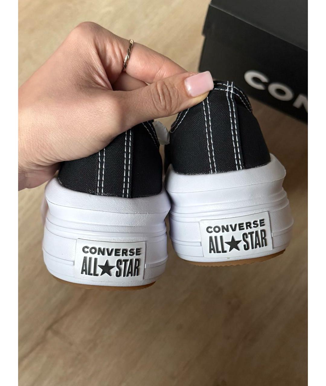 CONVERSE Черные текстильные кеды, фото 4