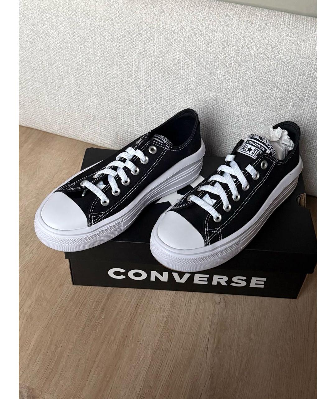 CONVERSE Черные текстильные кеды, фото 2