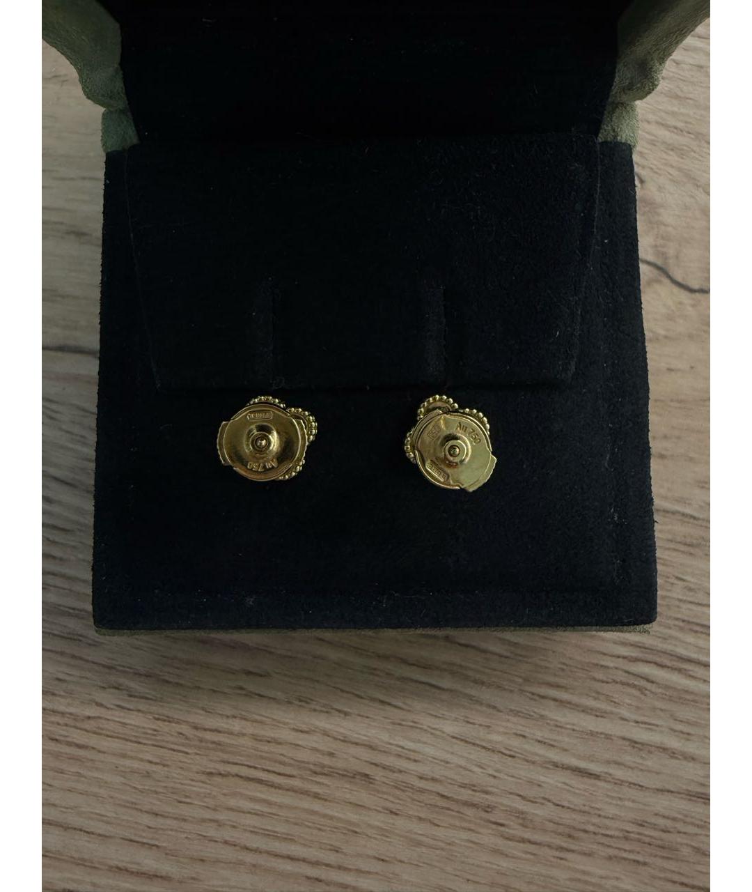 VAN CLEEF & ARPELS Белые серьги из желтого золота, фото 4