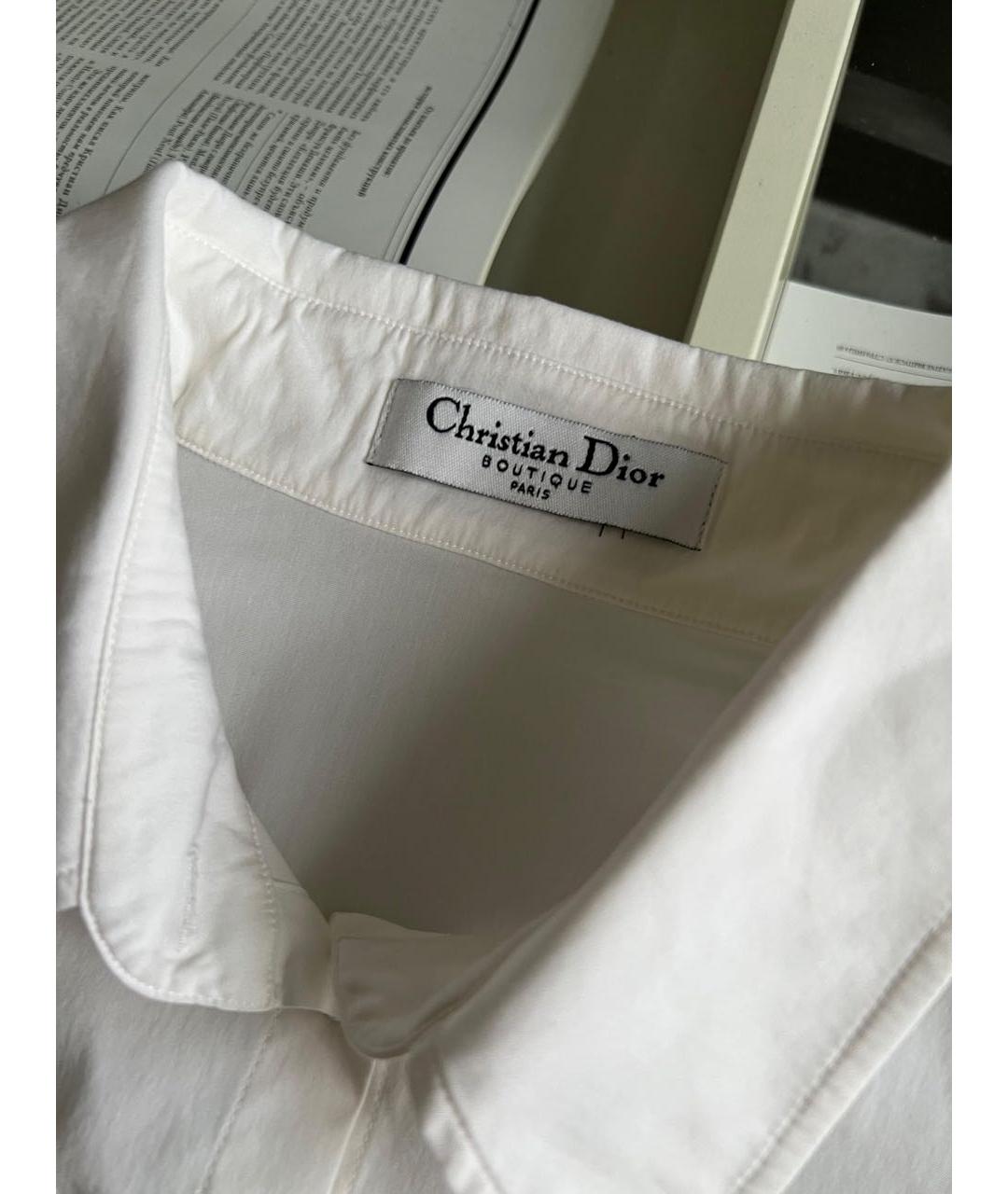 CHRISTIAN DIOR Белая хлопковая рубашка, фото 3