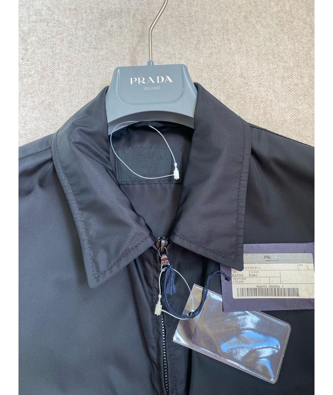 PRADA Черная полиамидовая куртка, фото 8