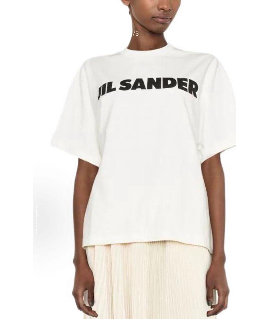 JIL SANDER Белая футболка, фото 2