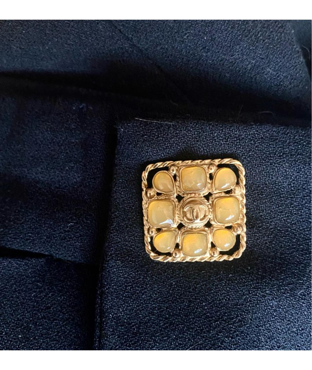 CHANEL Темно-синие вискозные прямые брюки, фото 2