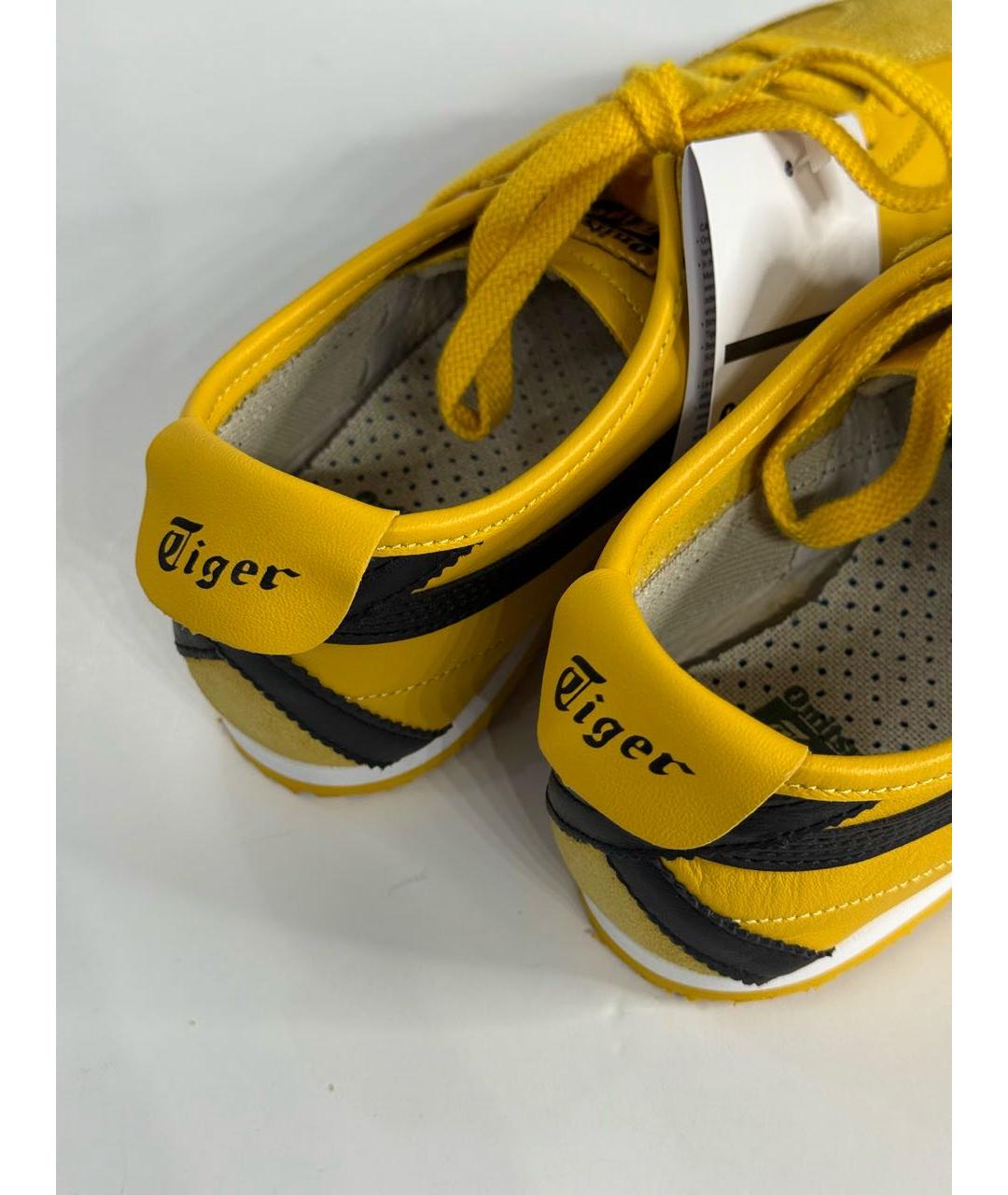 ONITSUKA TIGER Желтые кожаные кроссовки, фото 6
