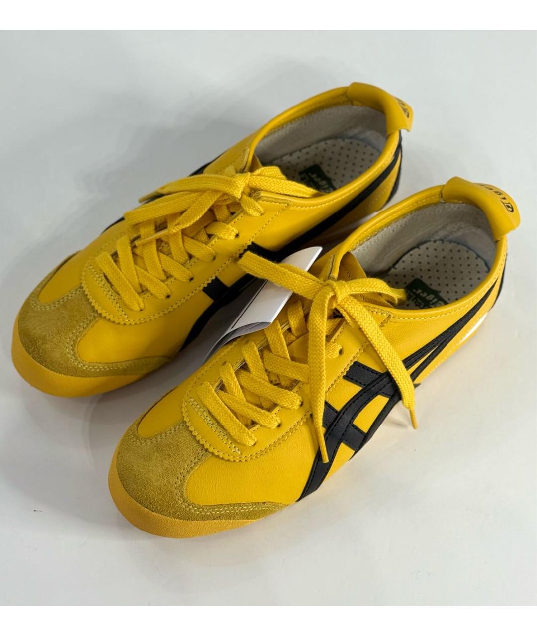 ONITSUKA TIGER Желтые кожаные кроссовки, фото 2