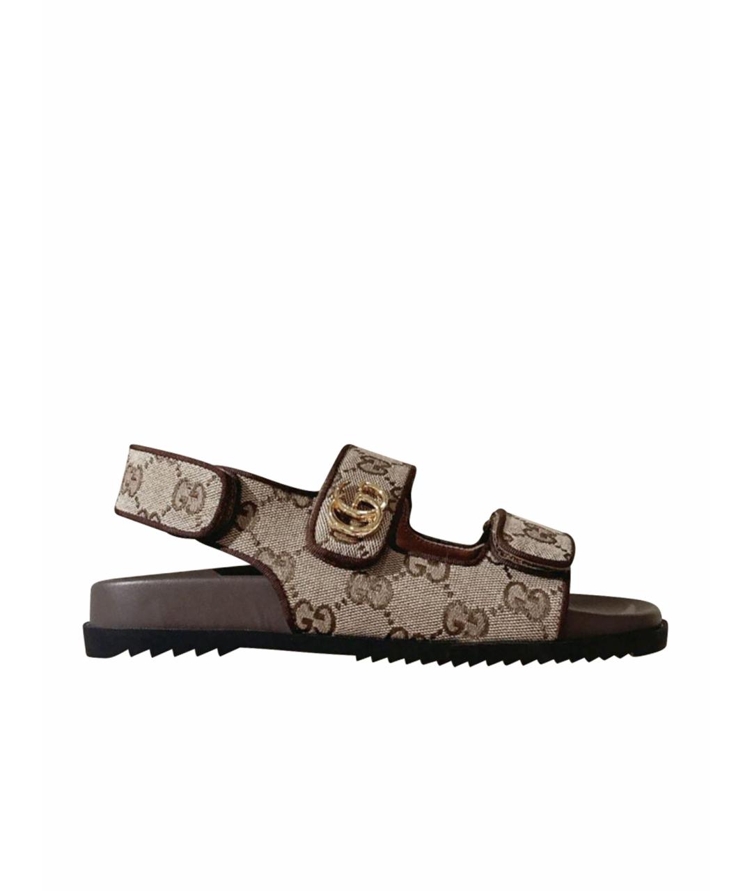 GUCCI Бежевые сандалии, фото 1
