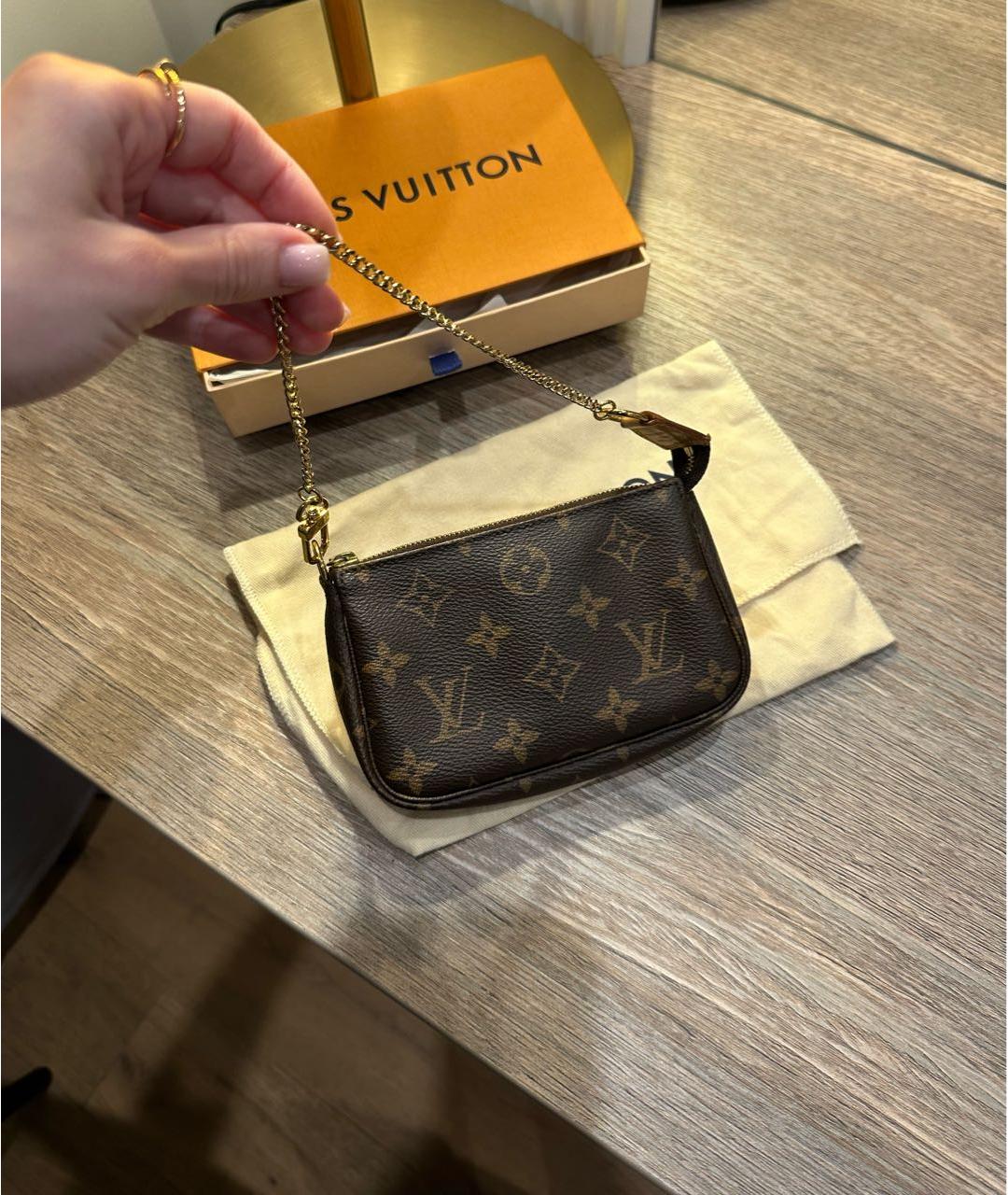 LOUIS VUITTON Коричневая сумка через плечо, фото 3