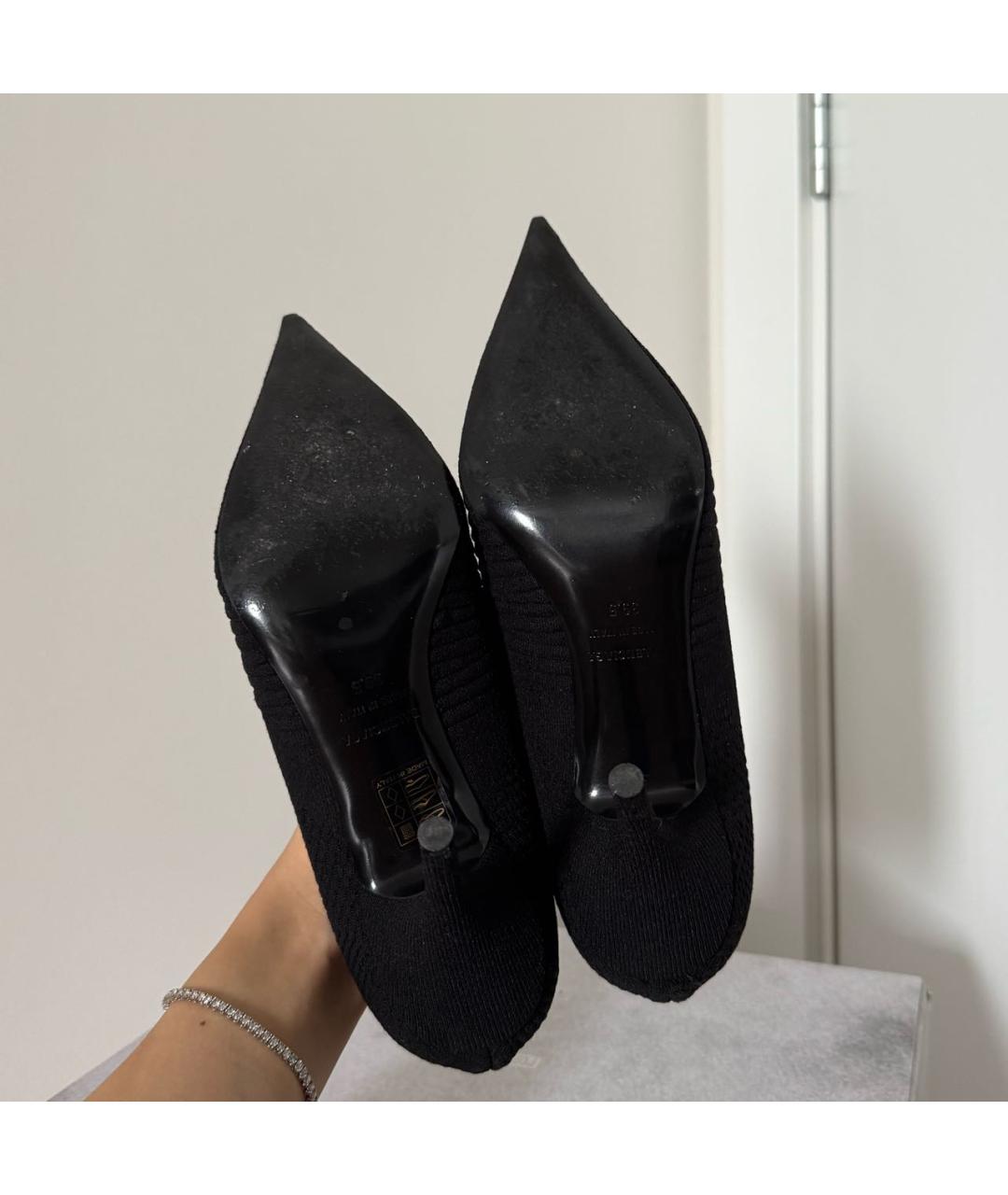 BALENCIAGA Черные текстильные туфли, фото 5