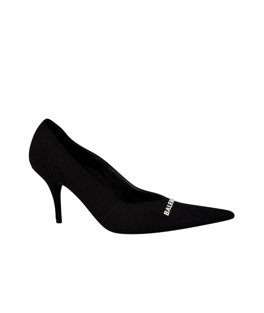 BALENCIAGA Черные текстильные туфли, фото 6