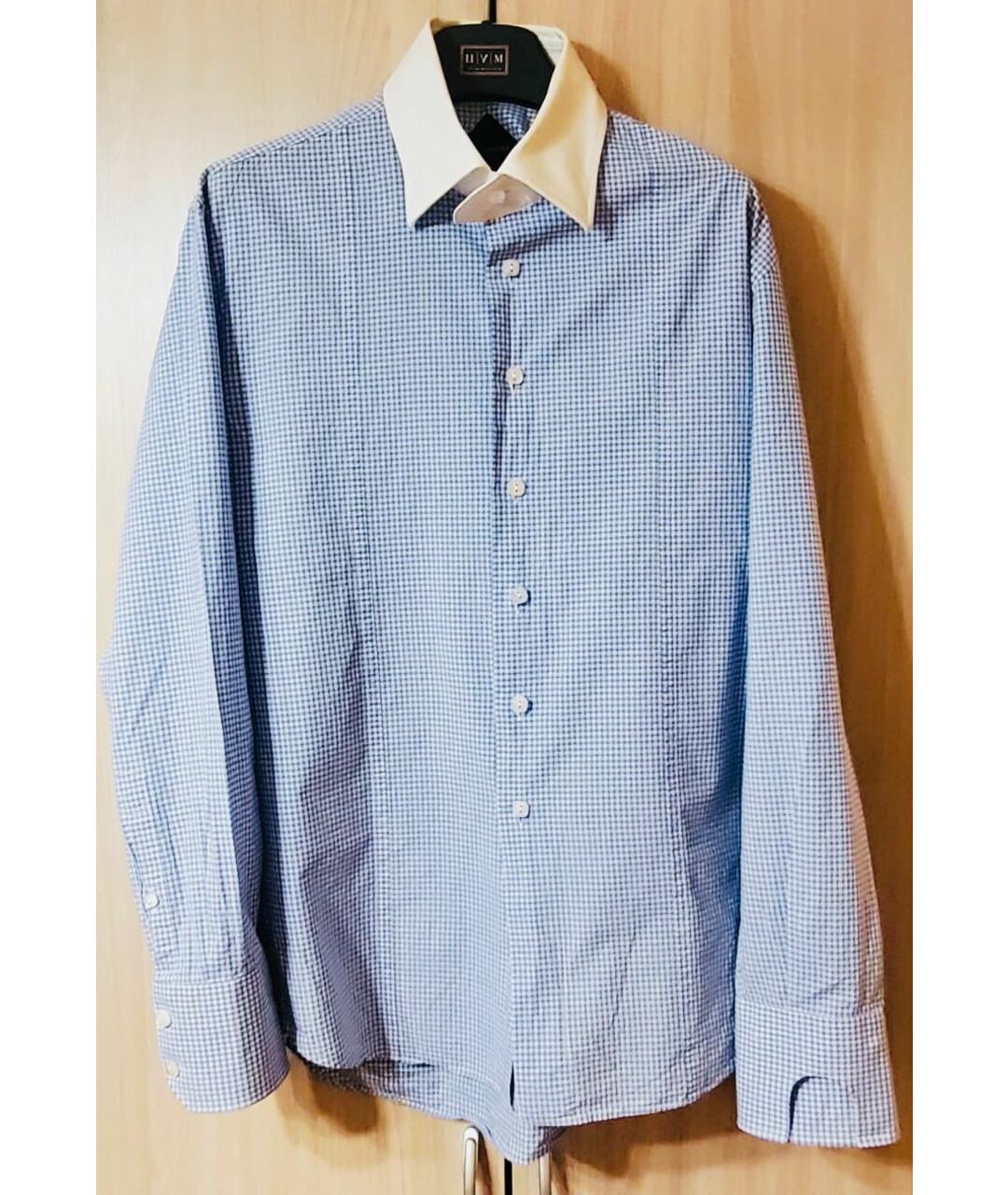BILLIONAIRE Голубая хлопковая кэжуал рубашка, фото 7