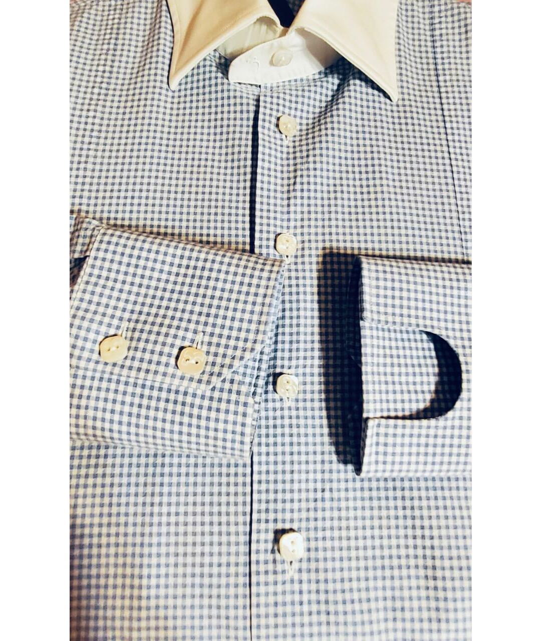 BILLIONAIRE Голубая хлопковая кэжуал рубашка, фото 2