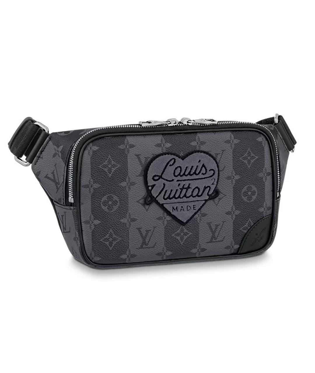 LOUIS VUITTON Серая поясная сумка, фото 1