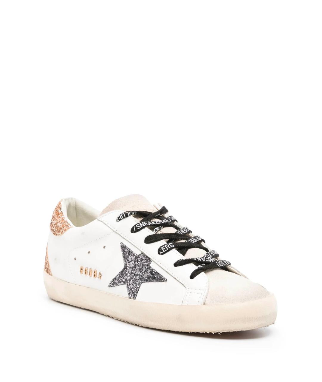 GOLDEN GOOSE DELUXE BRAND Белые кожаные кроссовки, фото 2