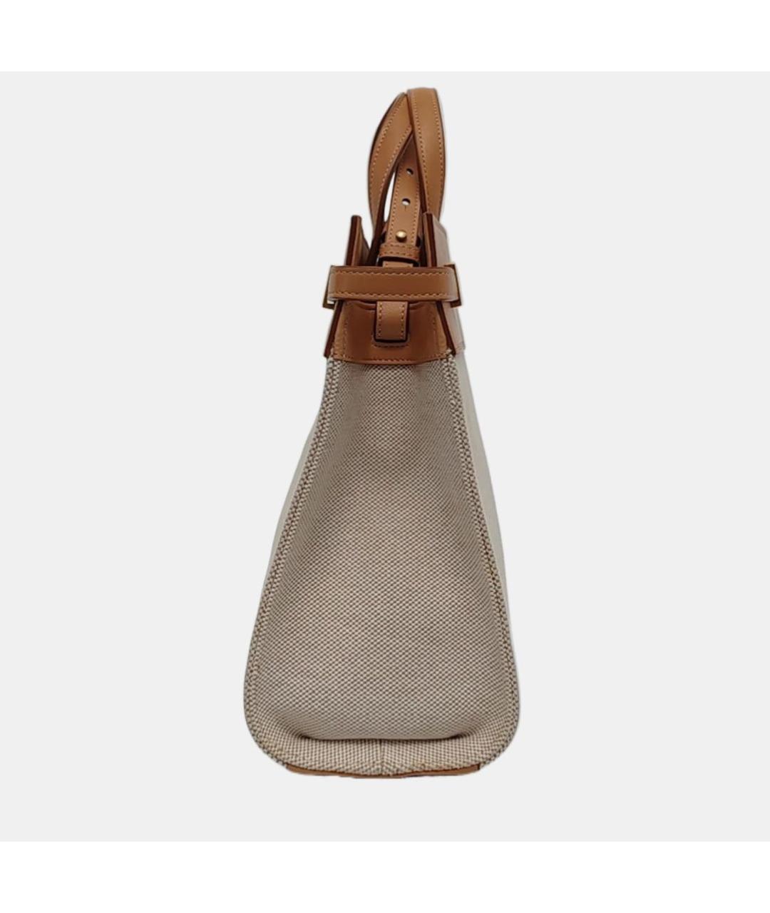 SAINT LAURENT Бежевая сумка тоут, фото 4