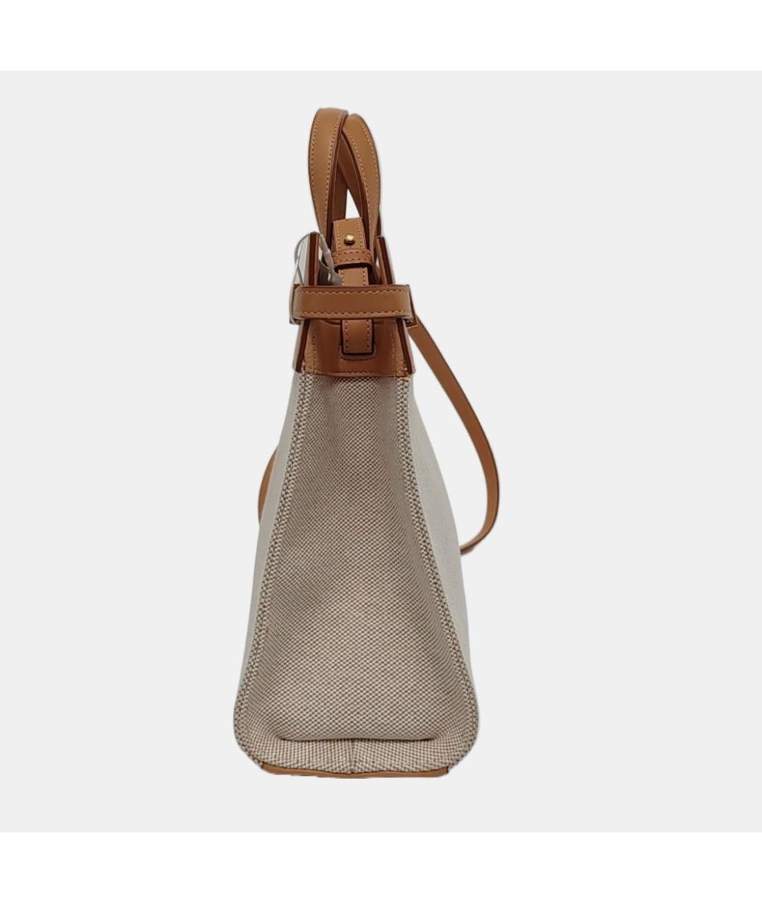 SAINT LAURENT Бежевая сумка тоут, фото 5