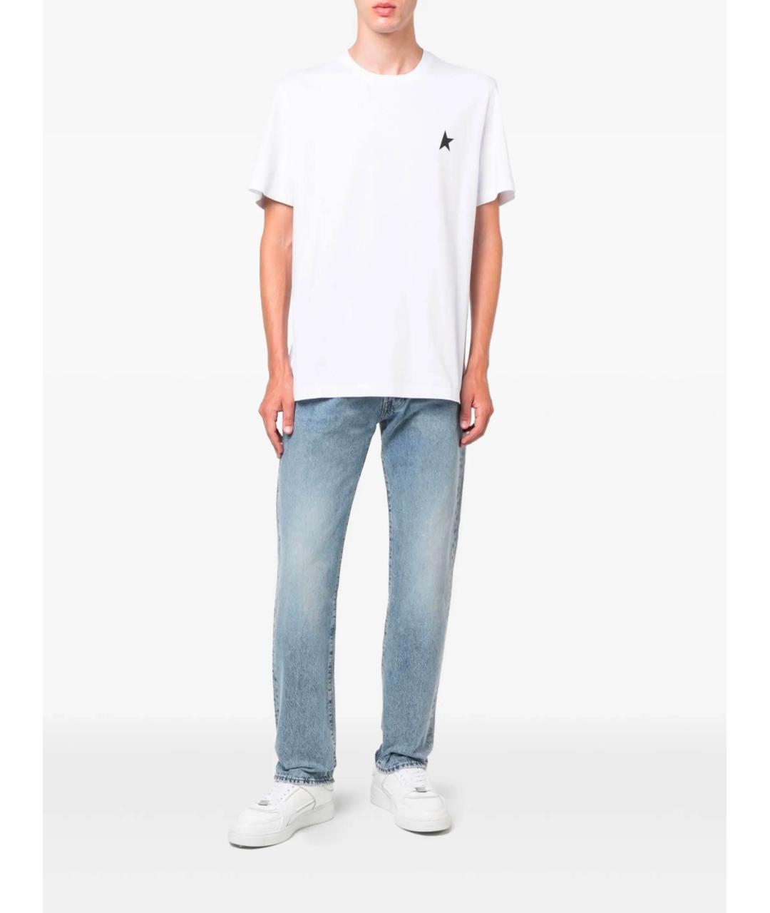 GOLDEN GOOSE DELUXE BRAND Белая хлопковая футболка, фото 2