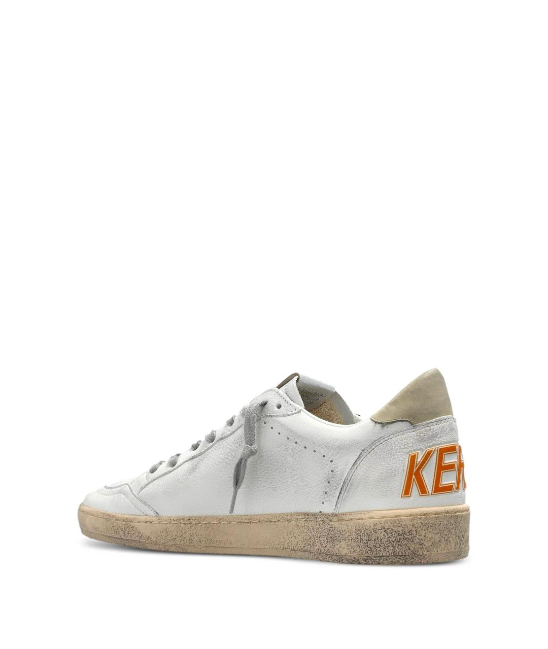 GOLDEN GOOSE DELUXE BRAND Белые кожаные низкие кроссовки / кеды, фото 3