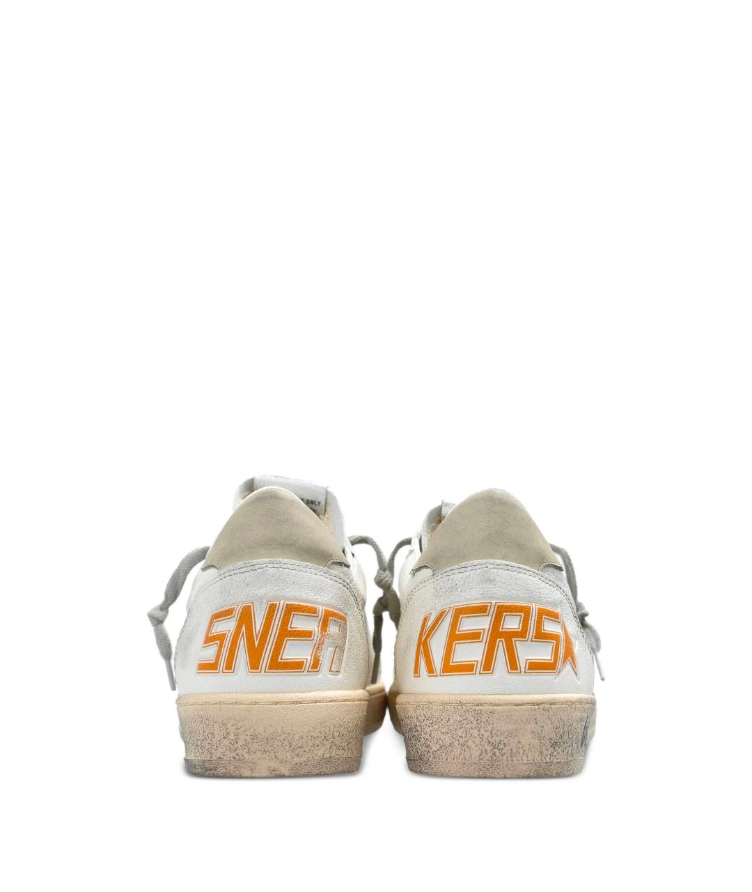 GOLDEN GOOSE DELUXE BRAND Белые кожаные низкие кроссовки / кеды, фото 4