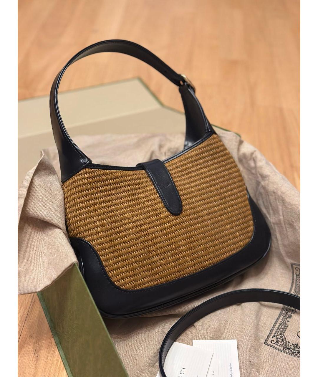 GUCCI Пелетеная сумка с короткими ручками, фото 4