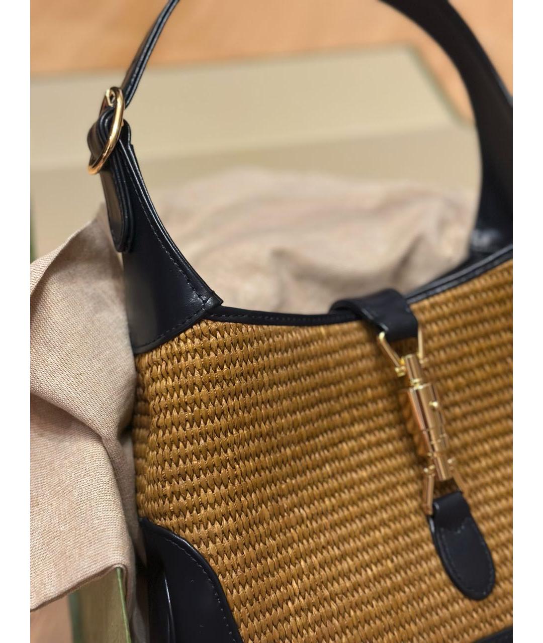 GUCCI Пелетеная сумка с короткими ручками, фото 3