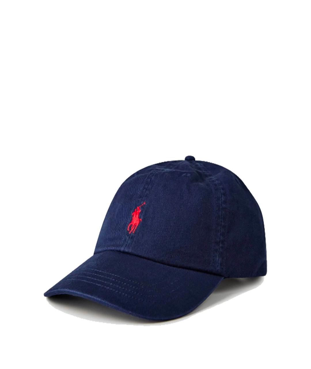 POLO RALPH LAUREN Темно-синяя хлопковая кепка, фото 1