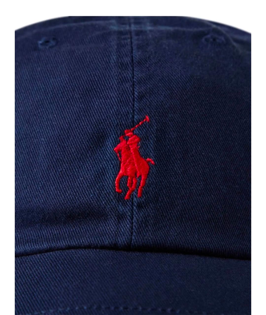 POLO RALPH LAUREN Темно-синяя хлопковая кепка, фото 3