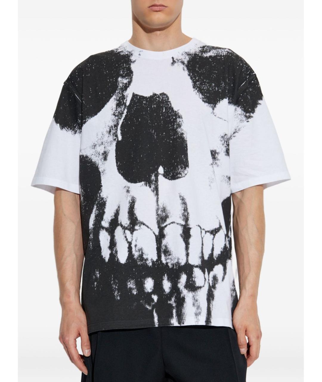 ALEXANDER MCQUEEN Мульти хлопковая футболка, фото 3