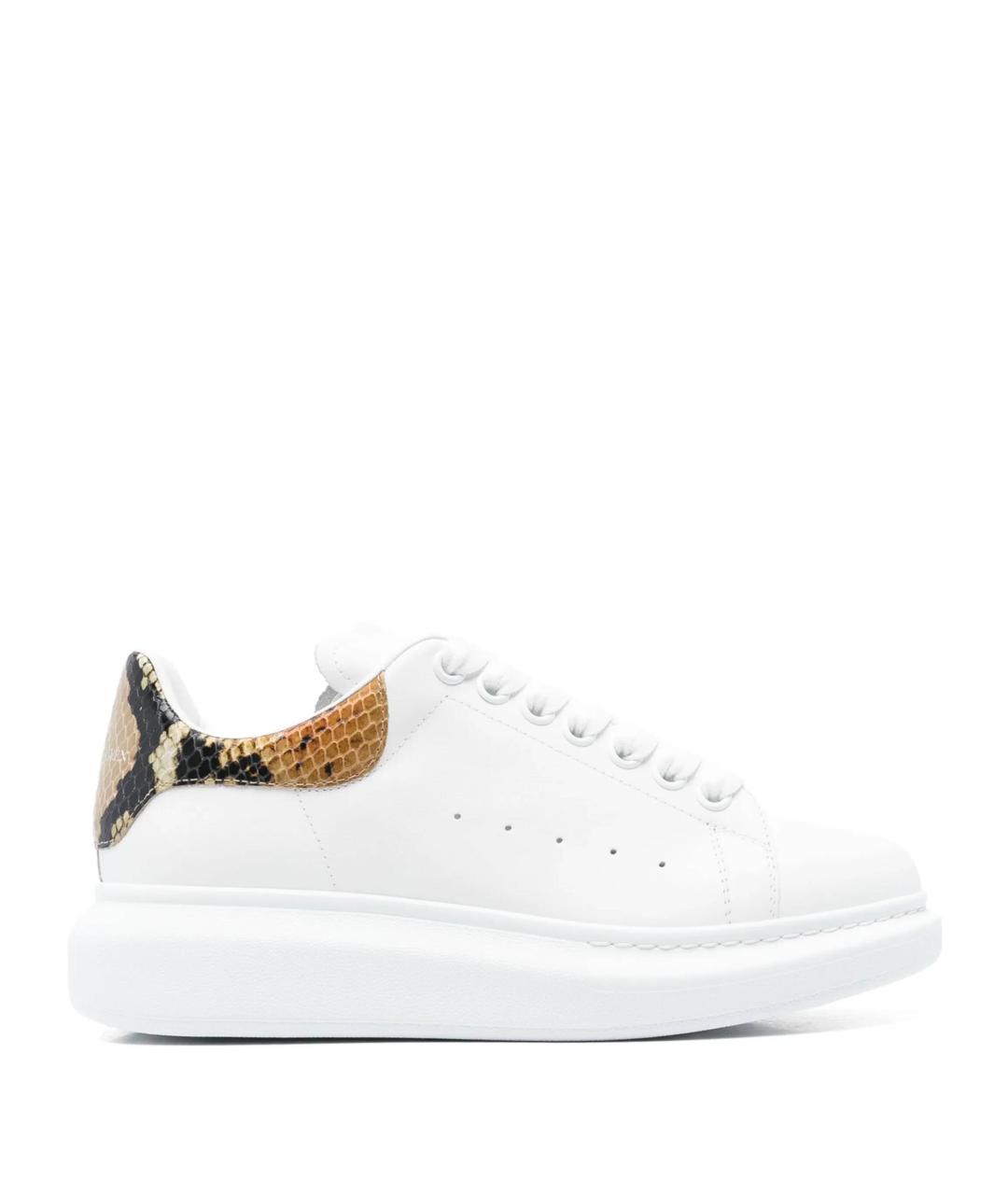 ALEXANDER MCQUEEN Белые кожаные кеды, фото 1