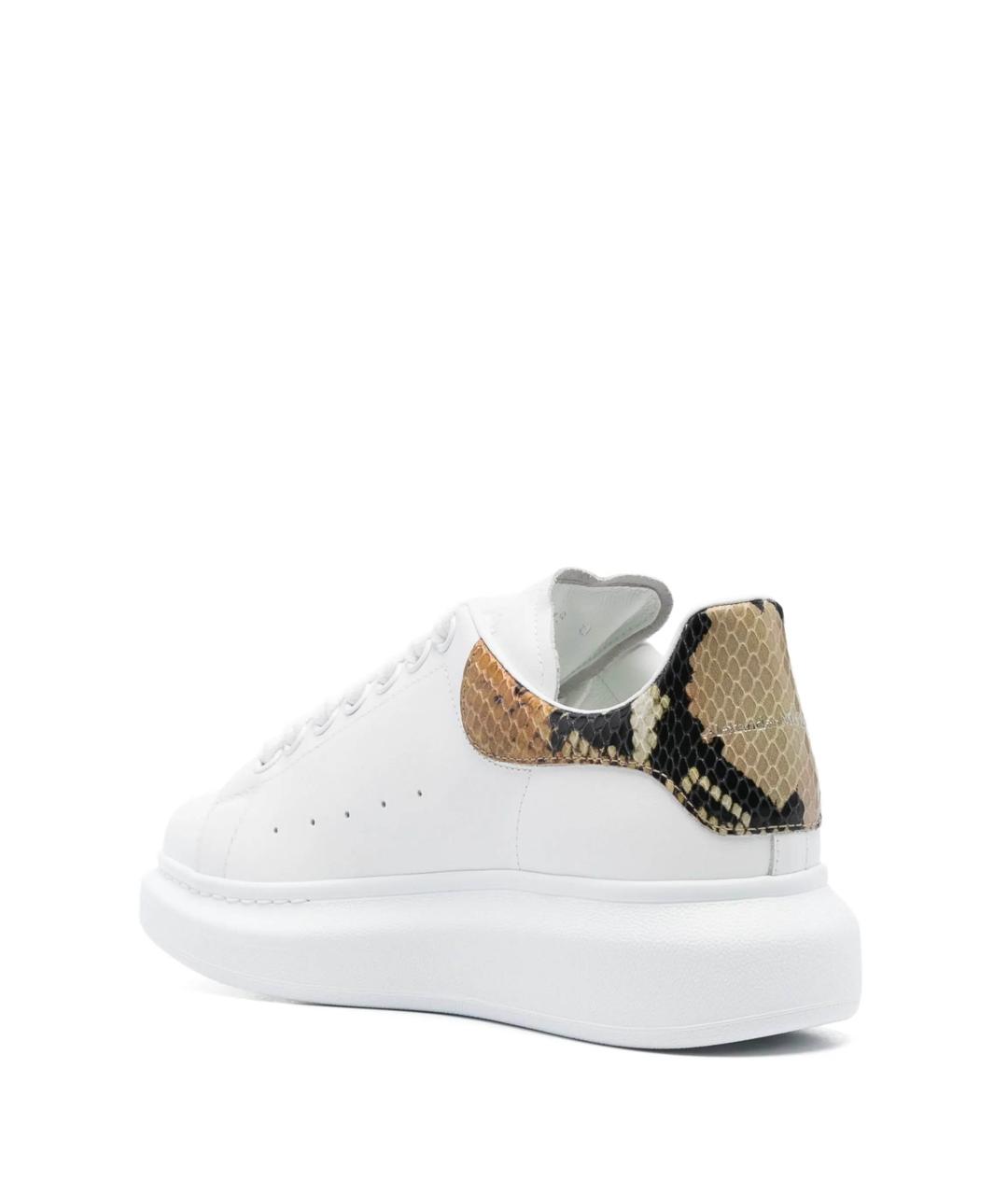 ALEXANDER MCQUEEN Белые кожаные кеды, фото 3