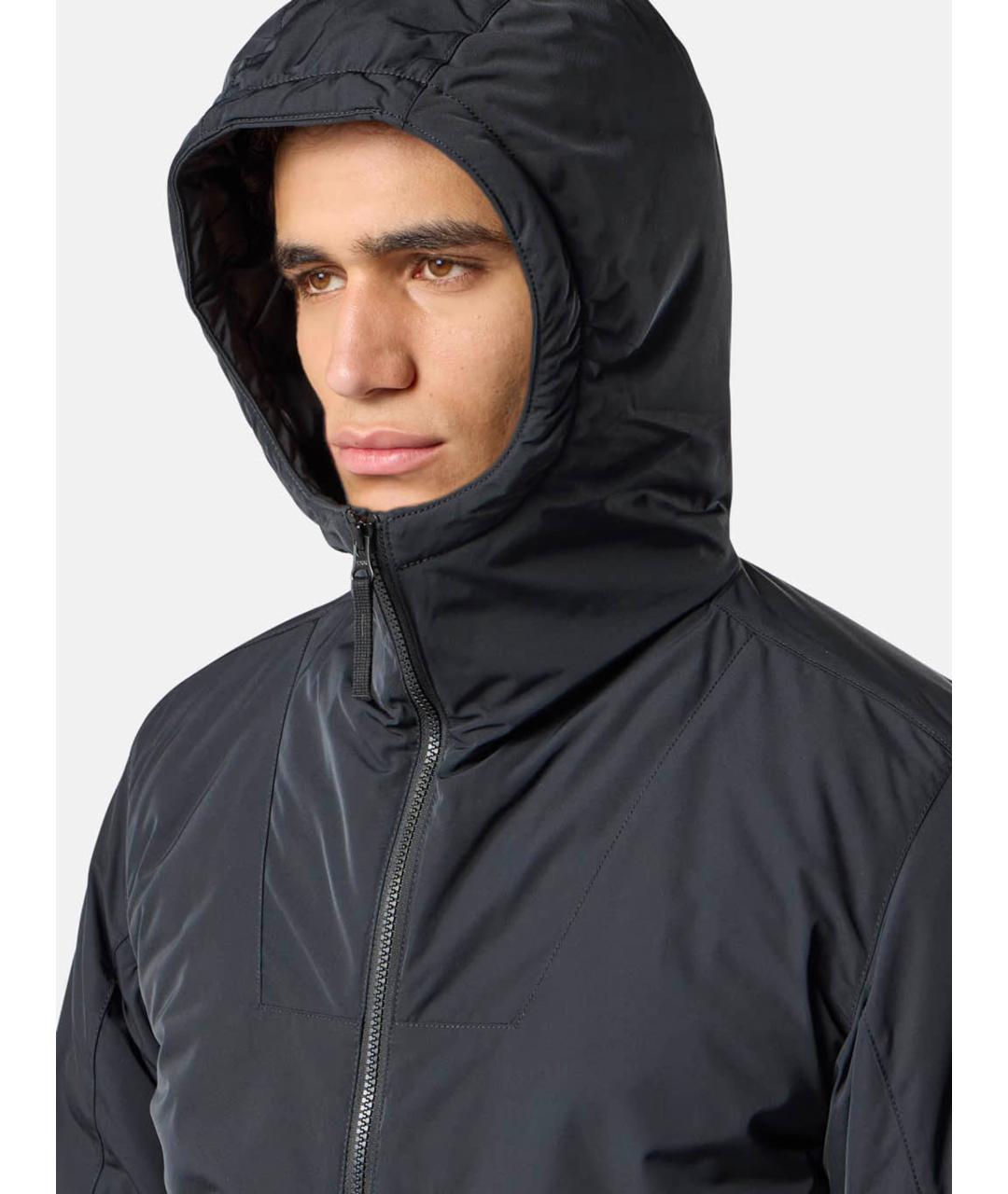STONE ISLAND Темно-синяя полиэстеровая куртка, фото 4