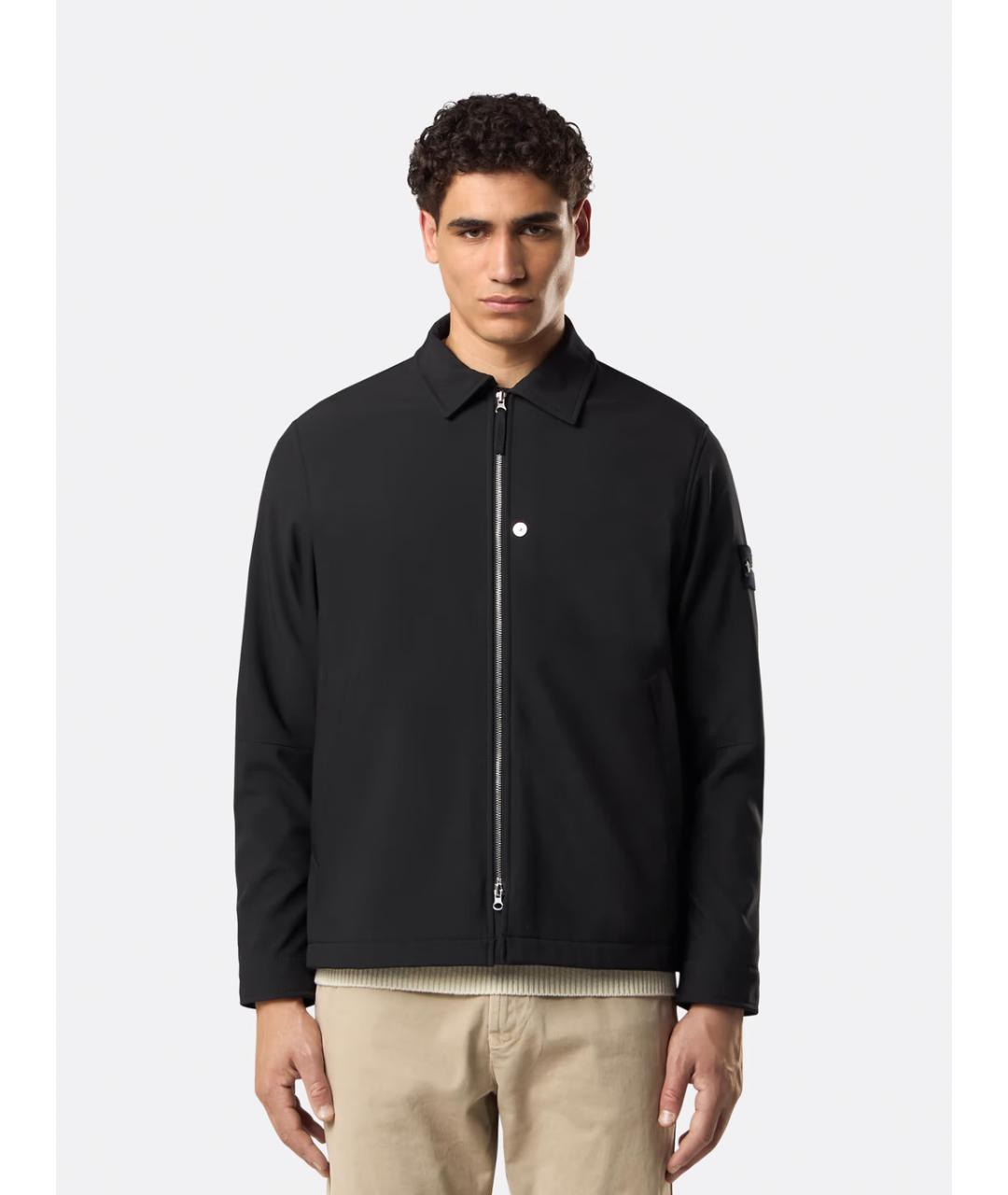 STONE ISLAND Черная полиэстеровая куртка, фото 3