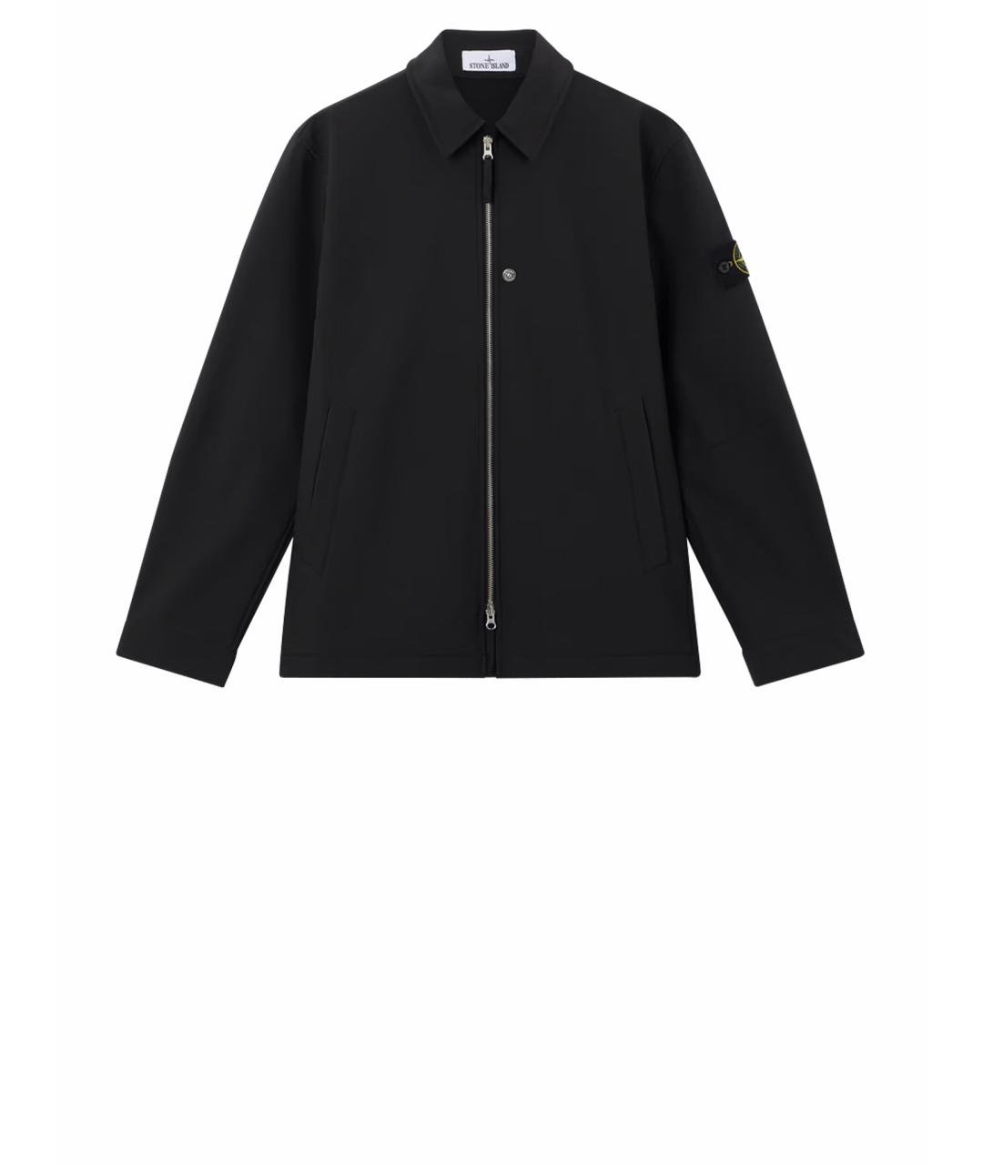 STONE ISLAND Черная полиэстеровая куртка, фото 1