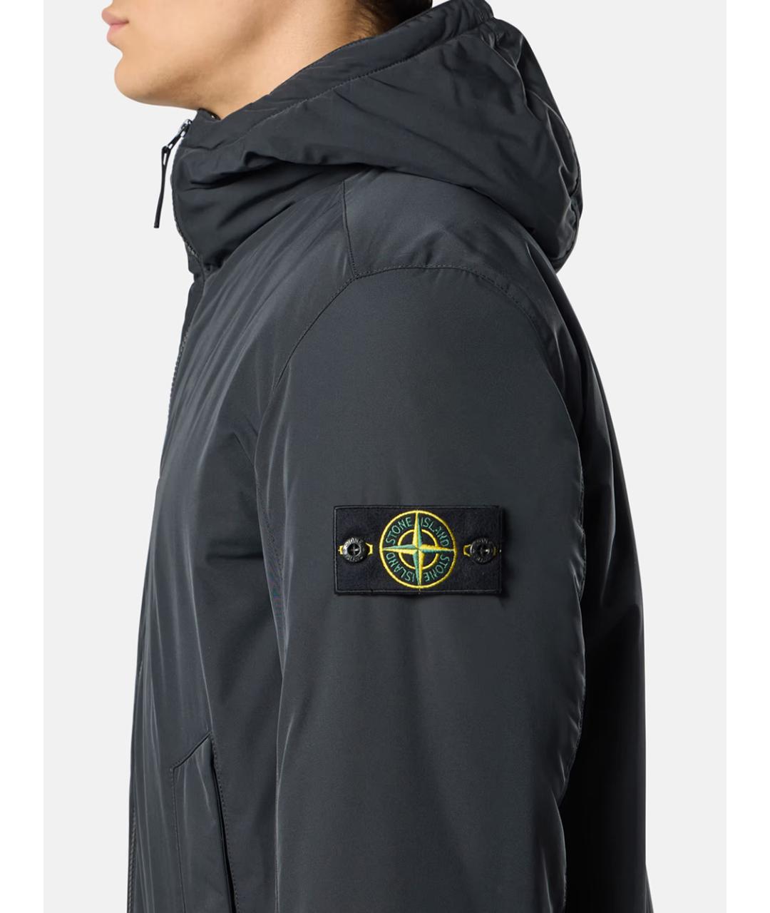 STONE ISLAND Темно-синяя куртка, фото 4